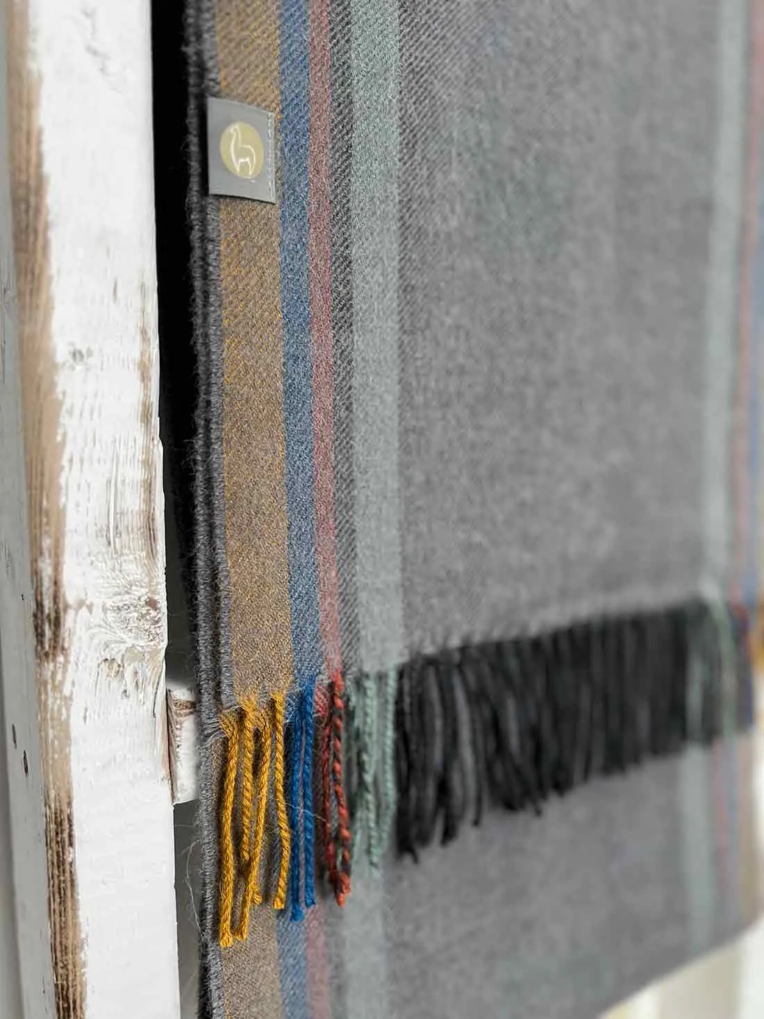 100% Baby Alpaca Scarf - Meteorite