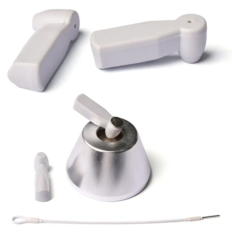 100pcs HTG-005 Small Hammer Anti-theft Magnetic Buckle EAS Anti-theft Sound and Magnetic Button Label for Supermarket Commodities, Random Color Delivery