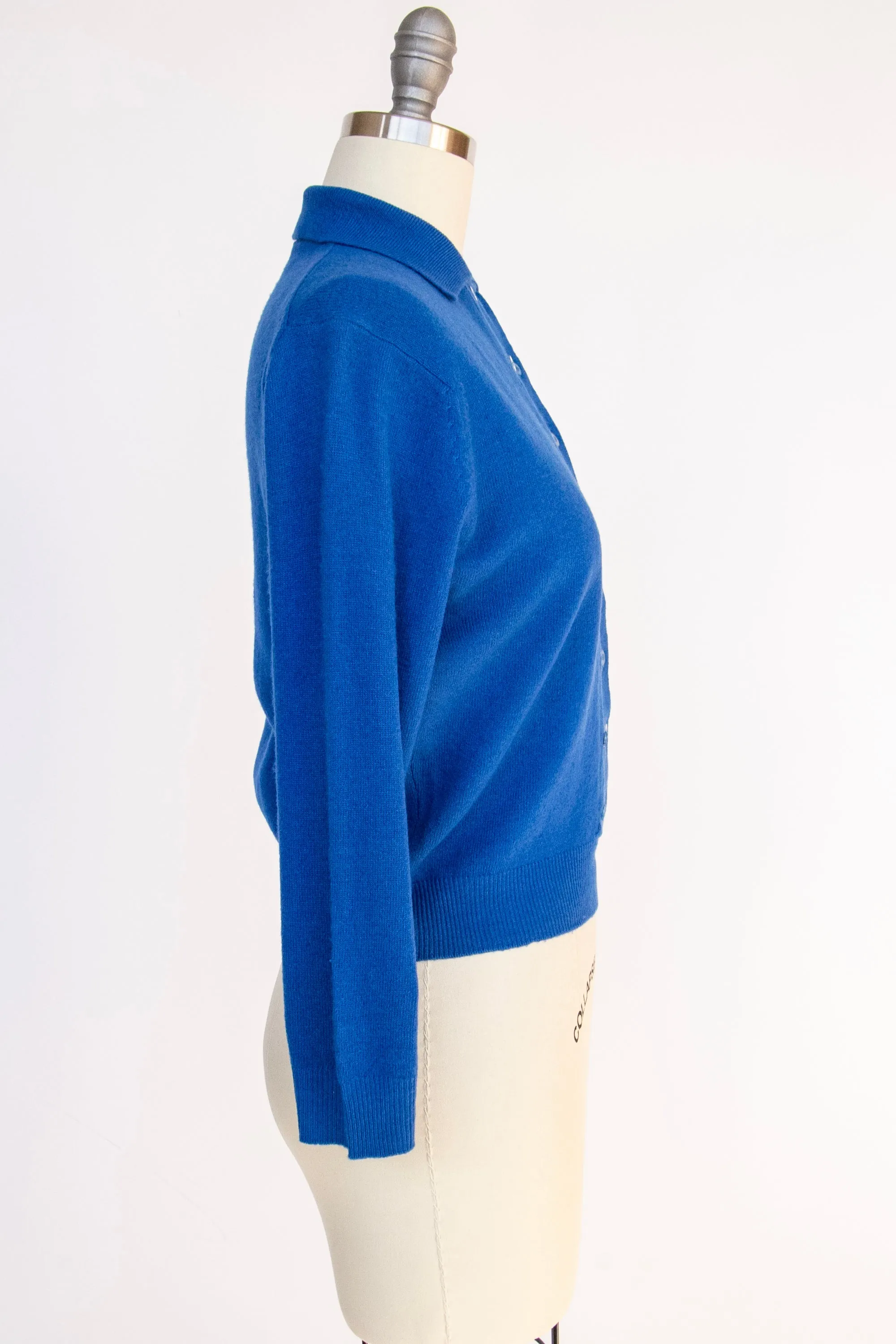 1950s Sweater Wool Blue Pullover S