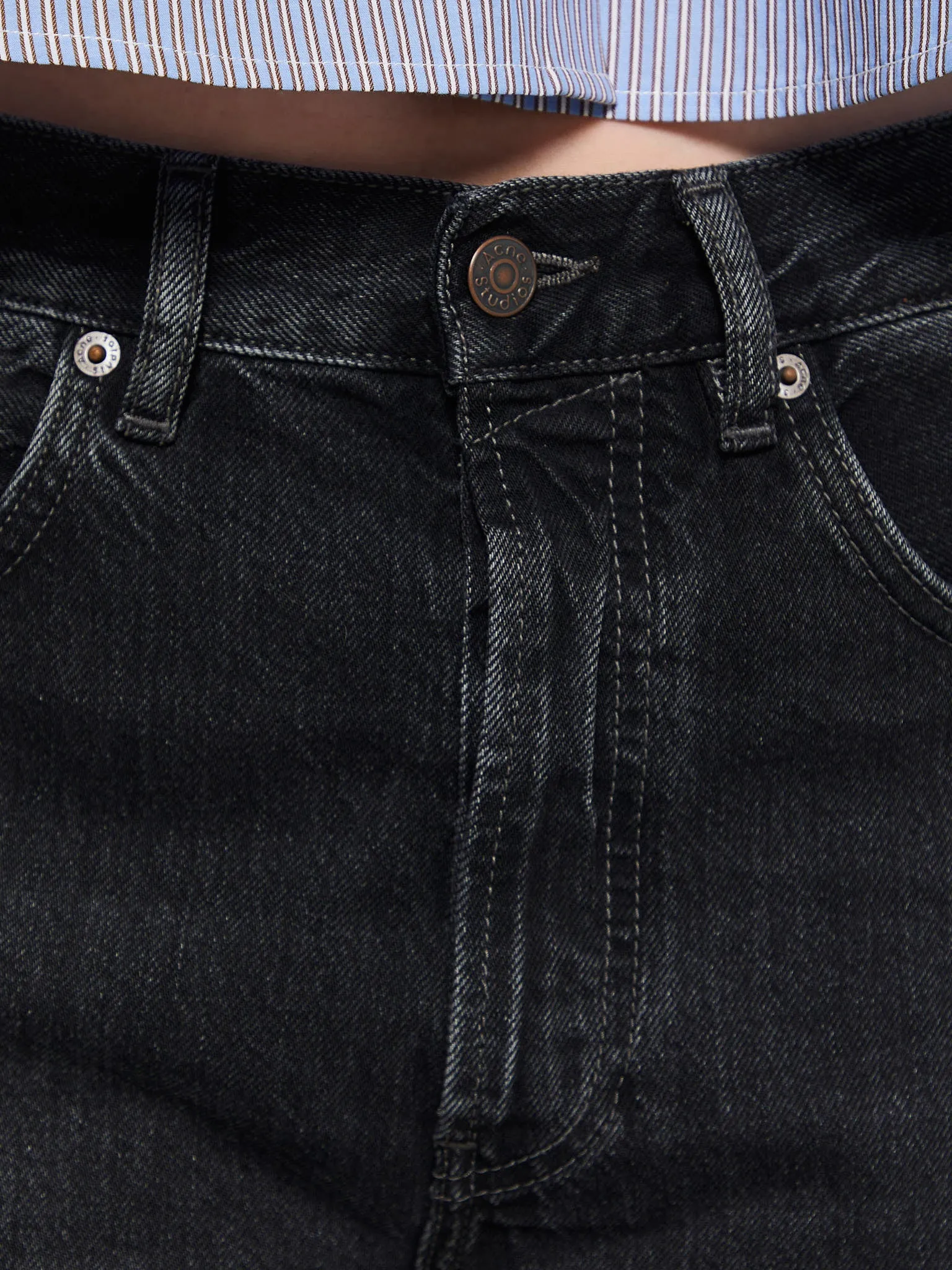 2021F Loose Fit Jeans in Vintage Black