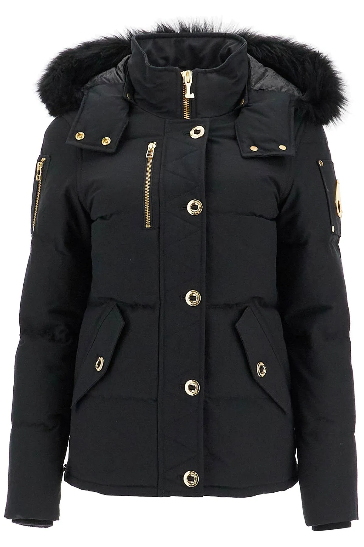 3Q CANVAS DOWN JACKET WITH SHEAR