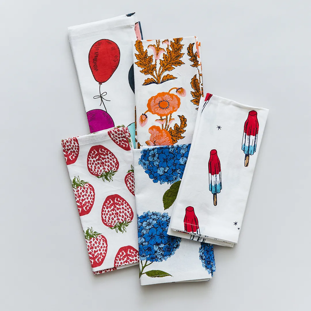 4-Pack Napkin Set - Multi Balloons