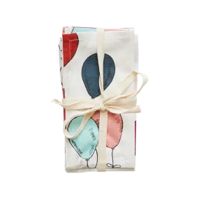 4-Pack Napkin Set - Multi Balloons
