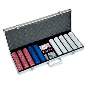 500 pcs Poker Chipset, Aluminum Carrying Case, Locks and Keys