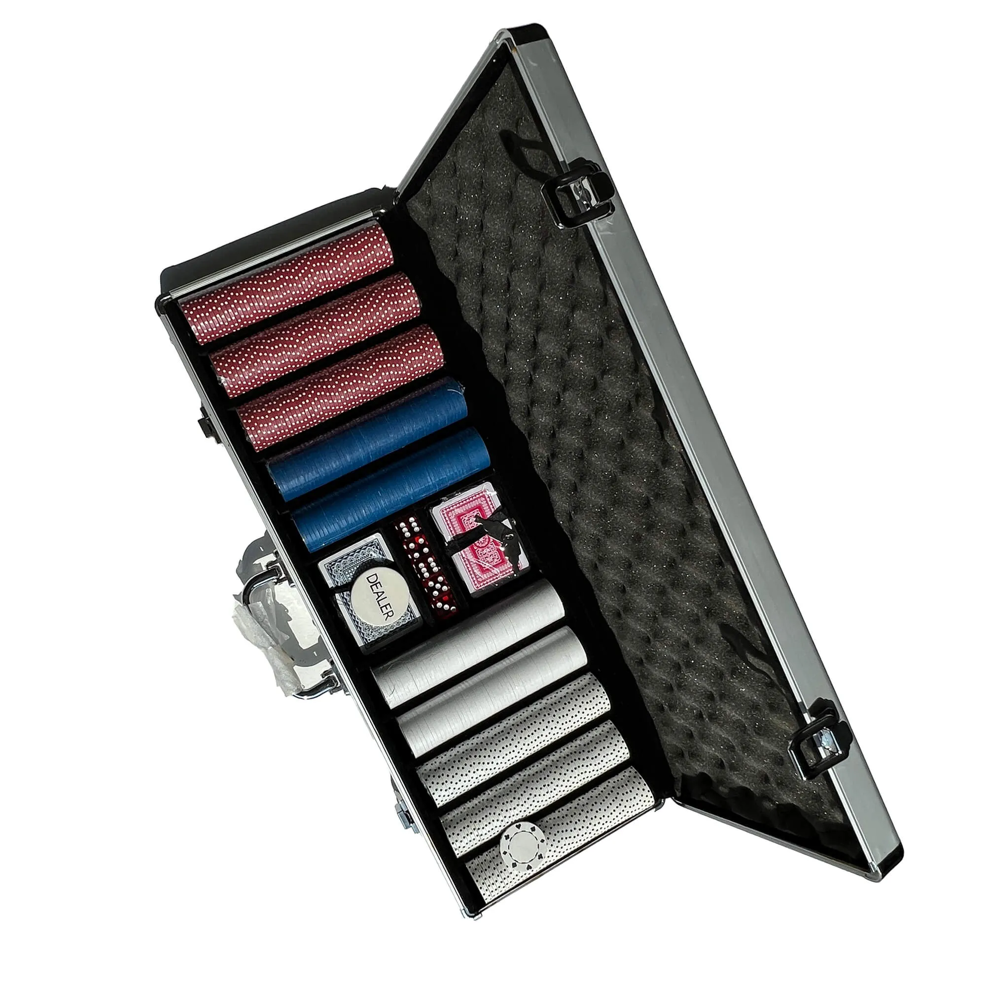 500 pcs Poker Chipset, Aluminum Carrying Case, Locks and Keys