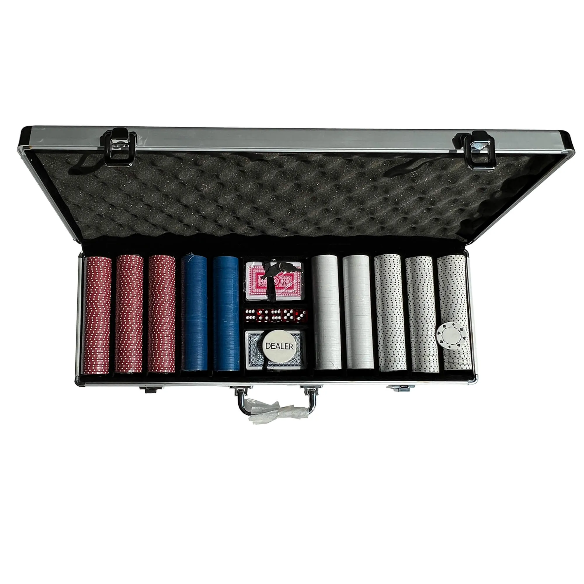 500 pcs Poker Chipset, Aluminum Carrying Case, Locks and Keys
