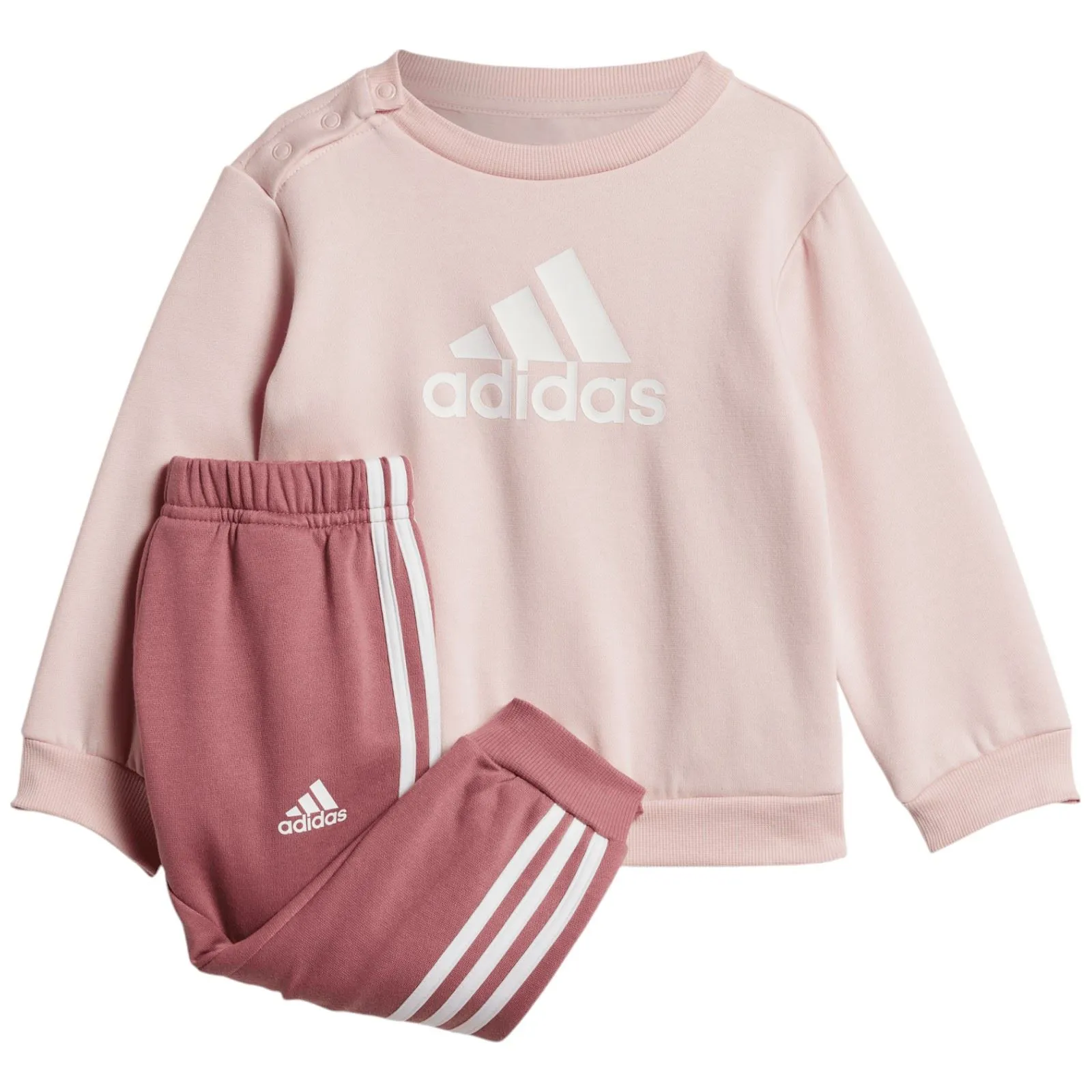 adidas Badge of Sport Infant Girls Logo Tracksuit