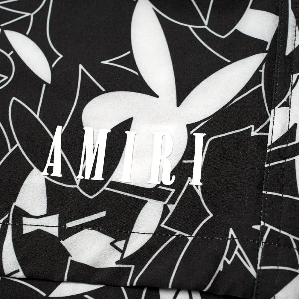 Amiri Playboy Logo Print Swimshorts