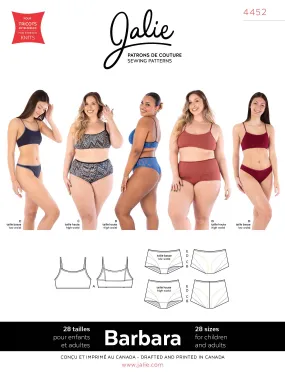 Barbara Underwear Set Sewing Pattern by Jalie