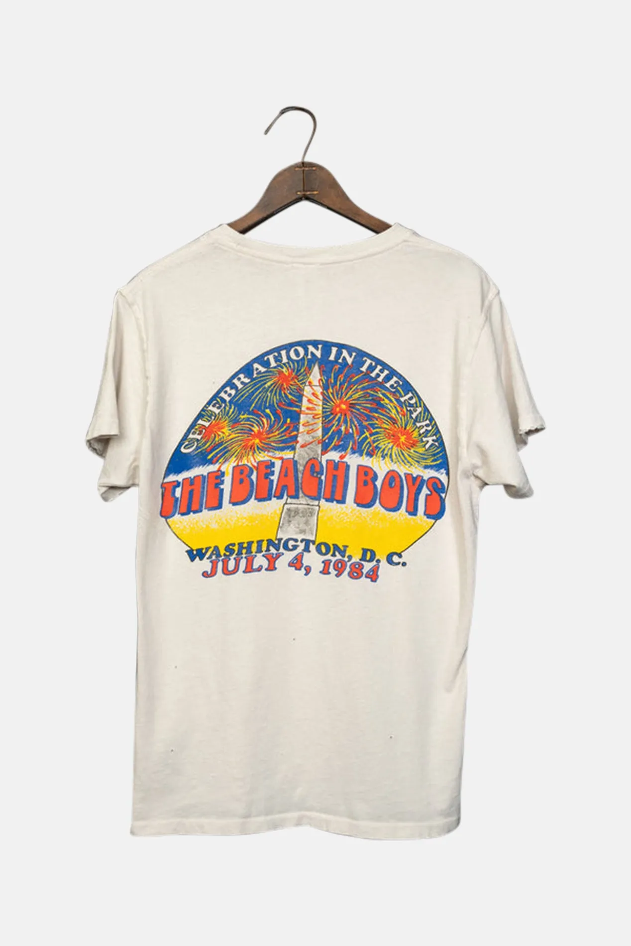 Beach Boys '84 Celebration Tee Vintage White