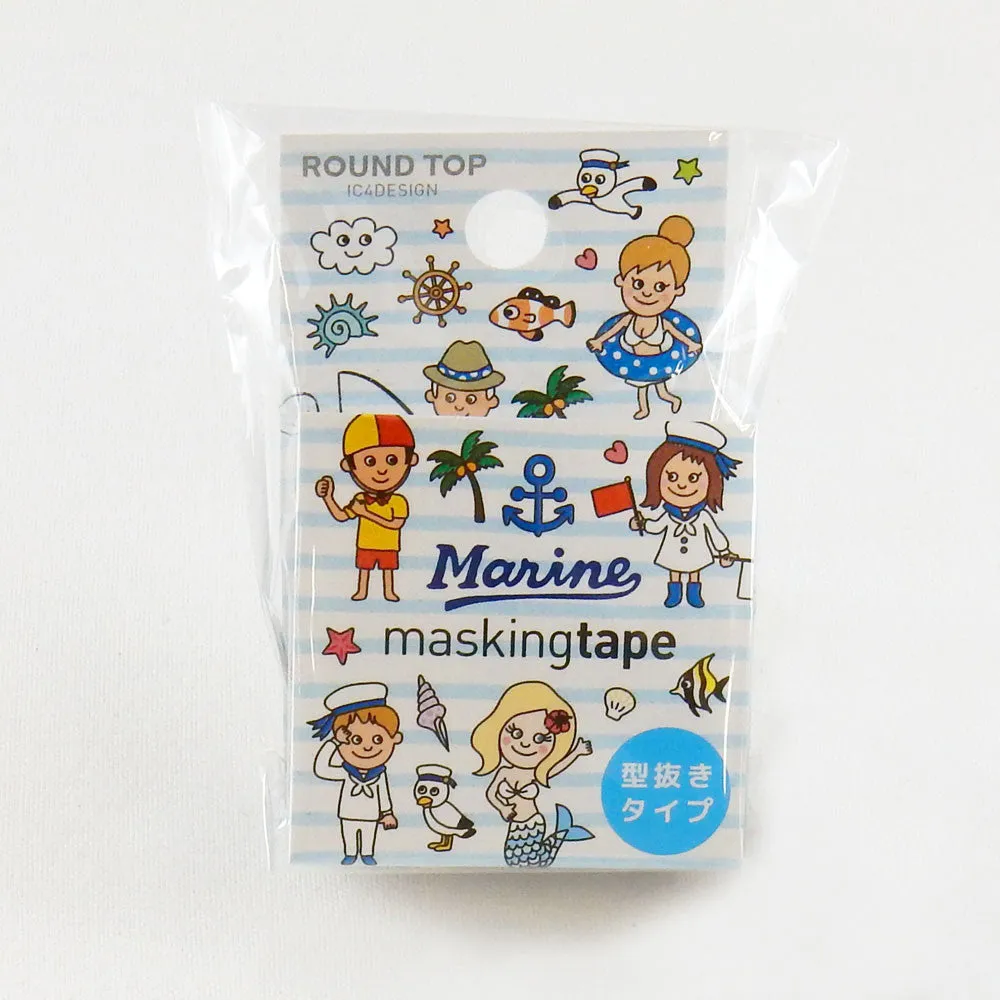 Beach Washi Tape Round Top