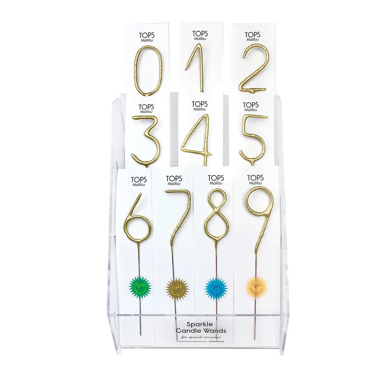 Big Golden Sparkler Wand - Numbers