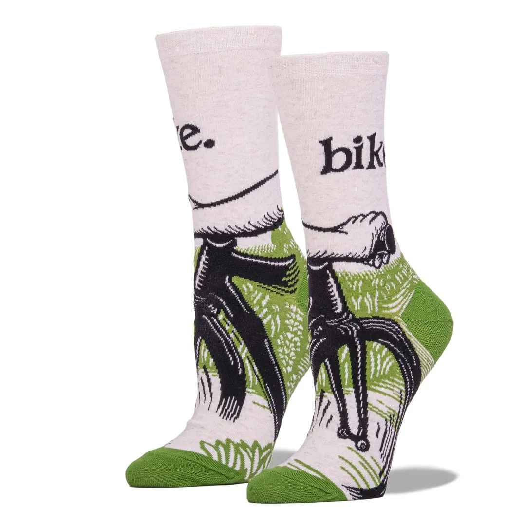 Bike Path Socks Women's Crew Sock