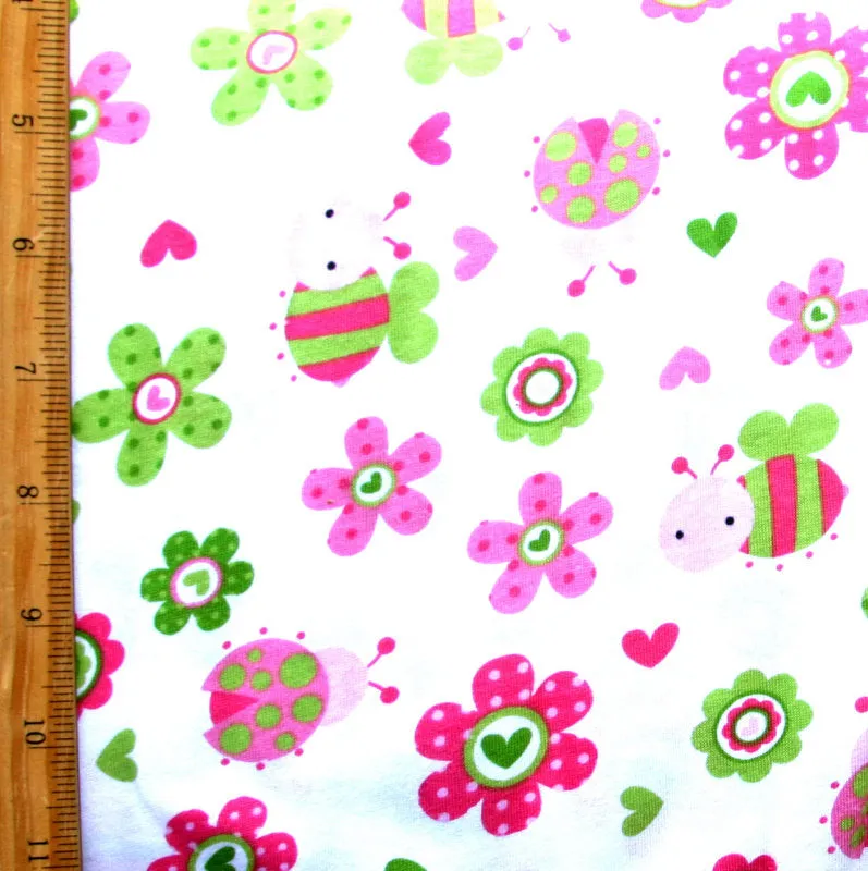 Buggy Garden Cotton Knit Fabric - 32" Remnant Piece