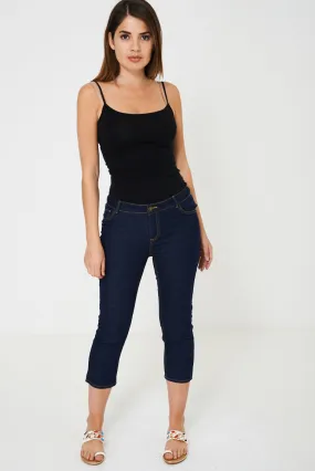 Crop Jeans in Navy