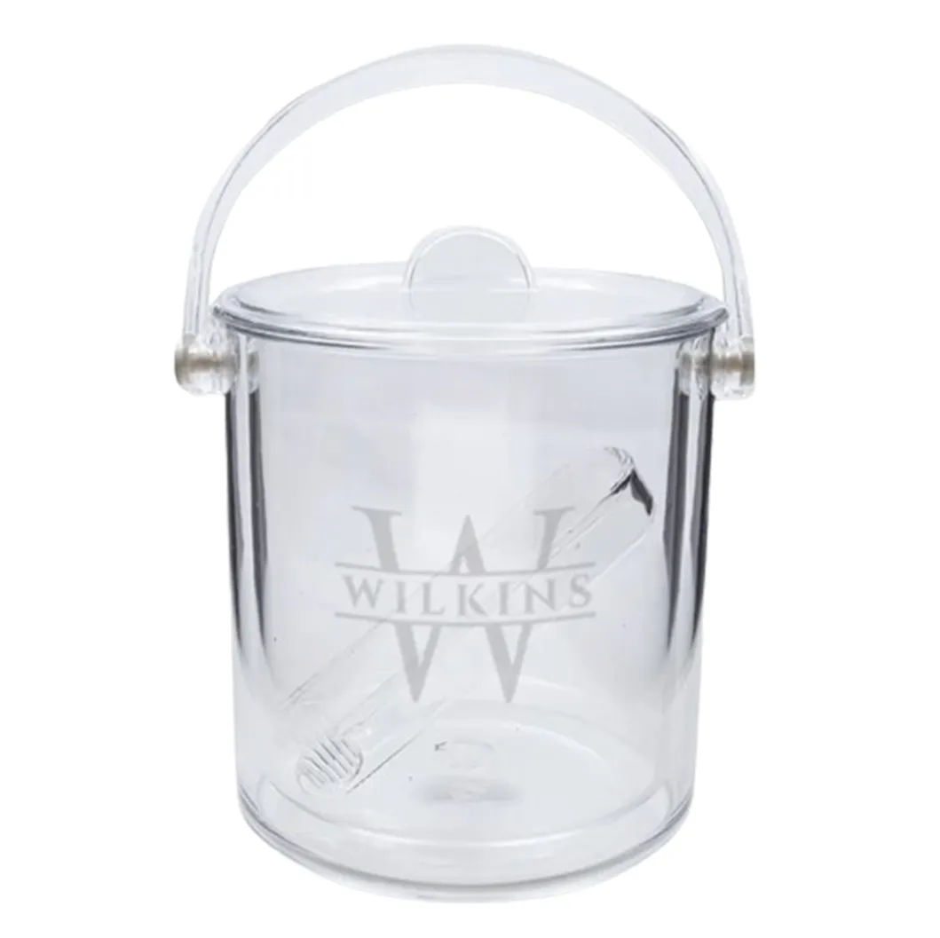 Engraved Acrylic Ice Bucket