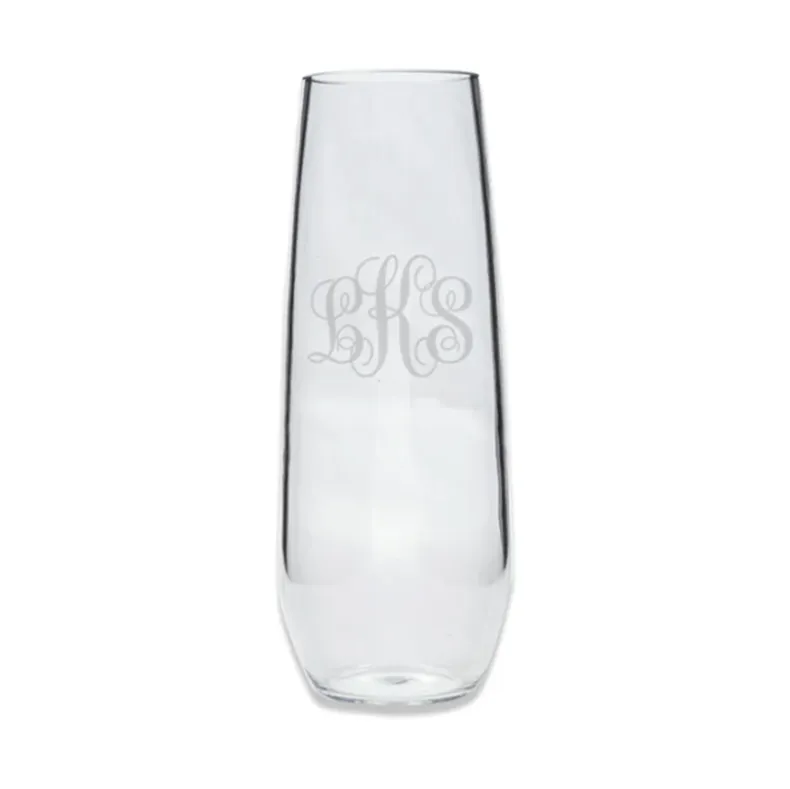 Engraved Acrylic Stemless Champagne Flute