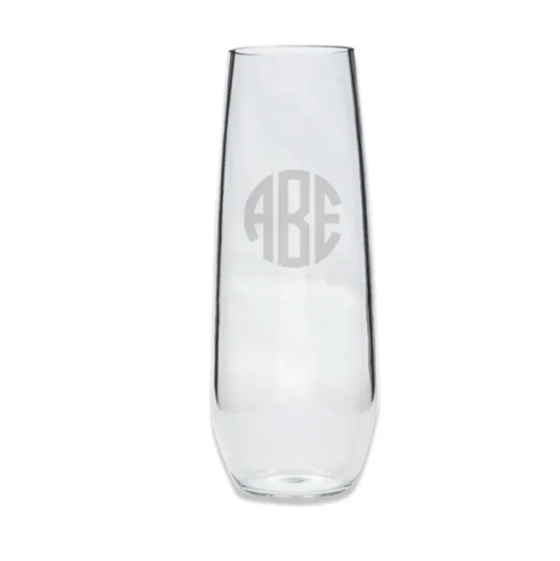 Engraved Acrylic Stemless Champagne Flute