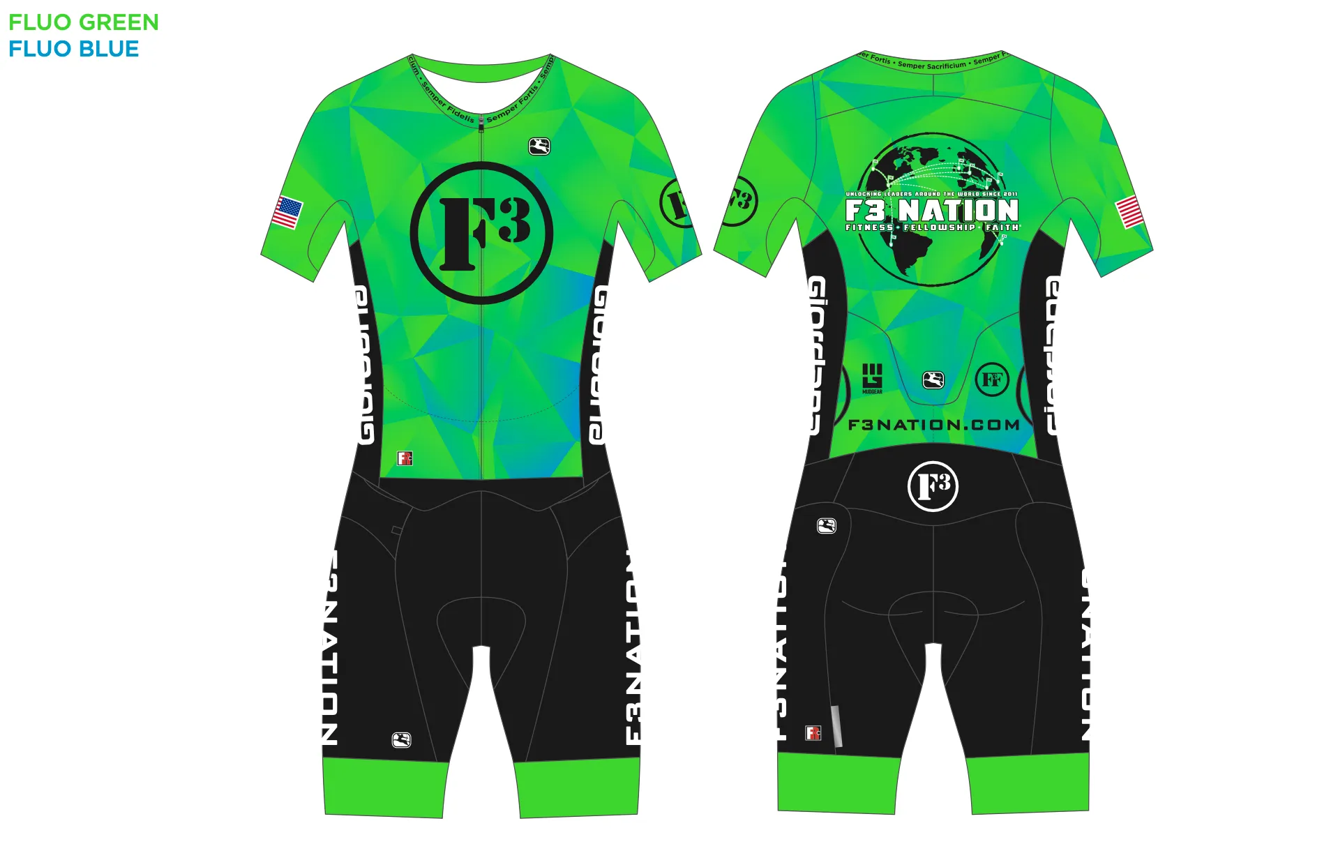 F3 2022 Tri-Suit Pre-Order April 2022