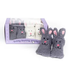 Fuzzy Bunny Toddler Socks