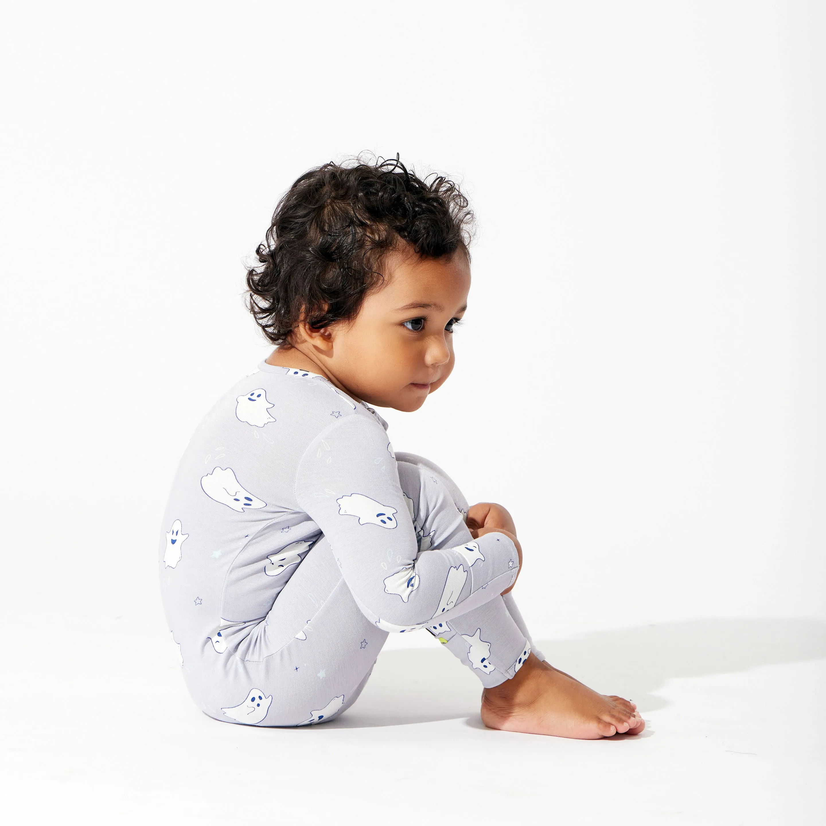 Ghastly Ghost Halloween Bamboo Convertible Footie