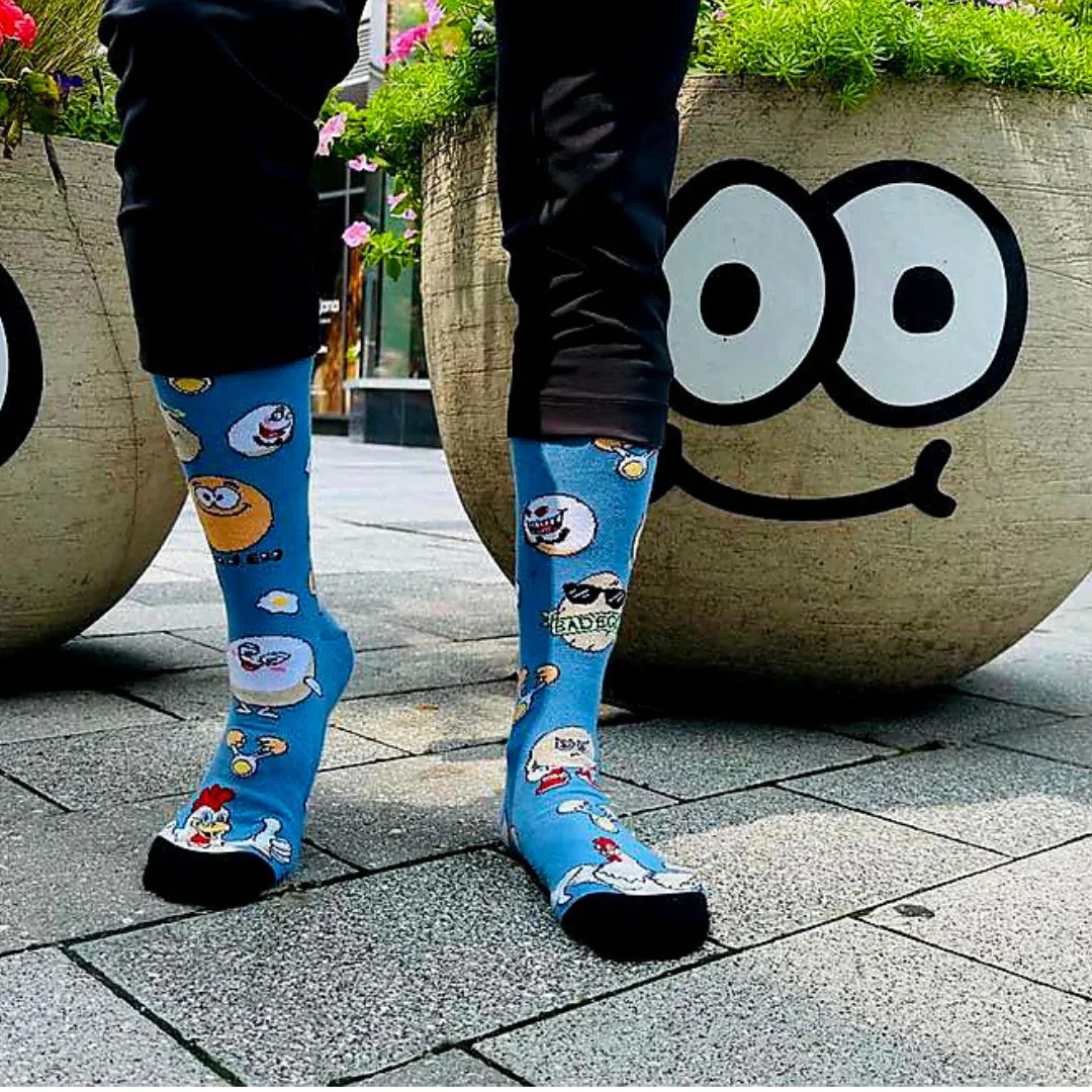 Good Egg vs Bad Egg Socks from the Sock Panda