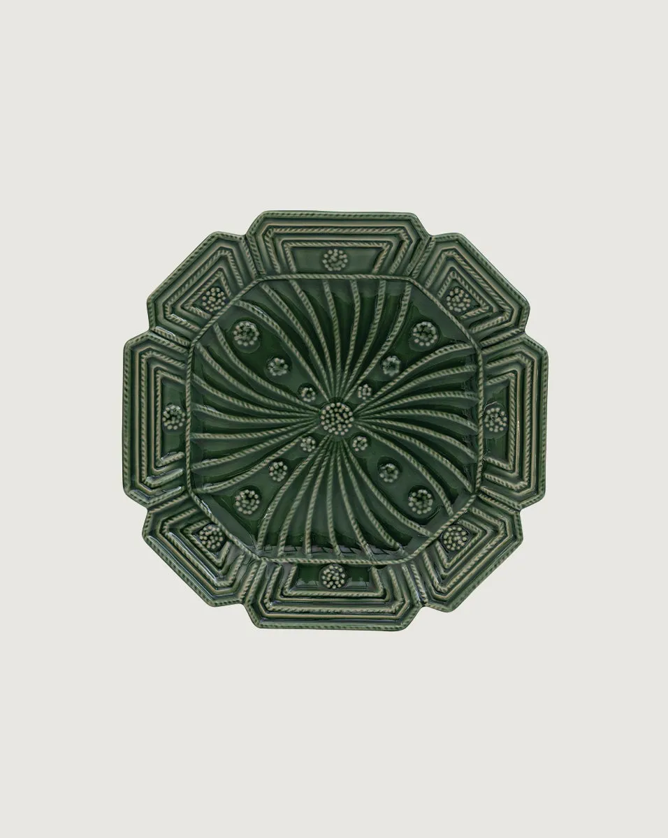Jardins Du Monde Green Party Plate (Set of 4)