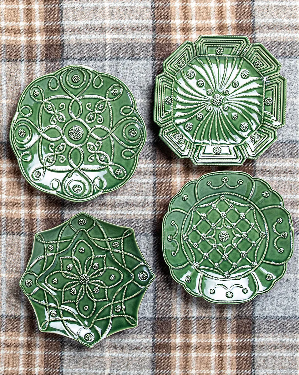 Jardins Du Monde Green Party Plate (Set of 4)