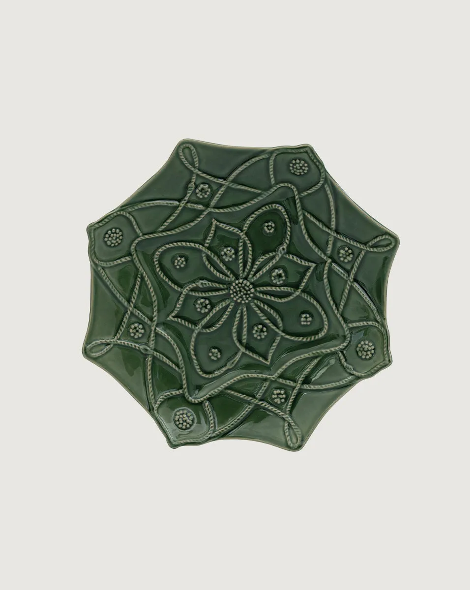 Jardins Du Monde Green Party Plate (Set of 4)