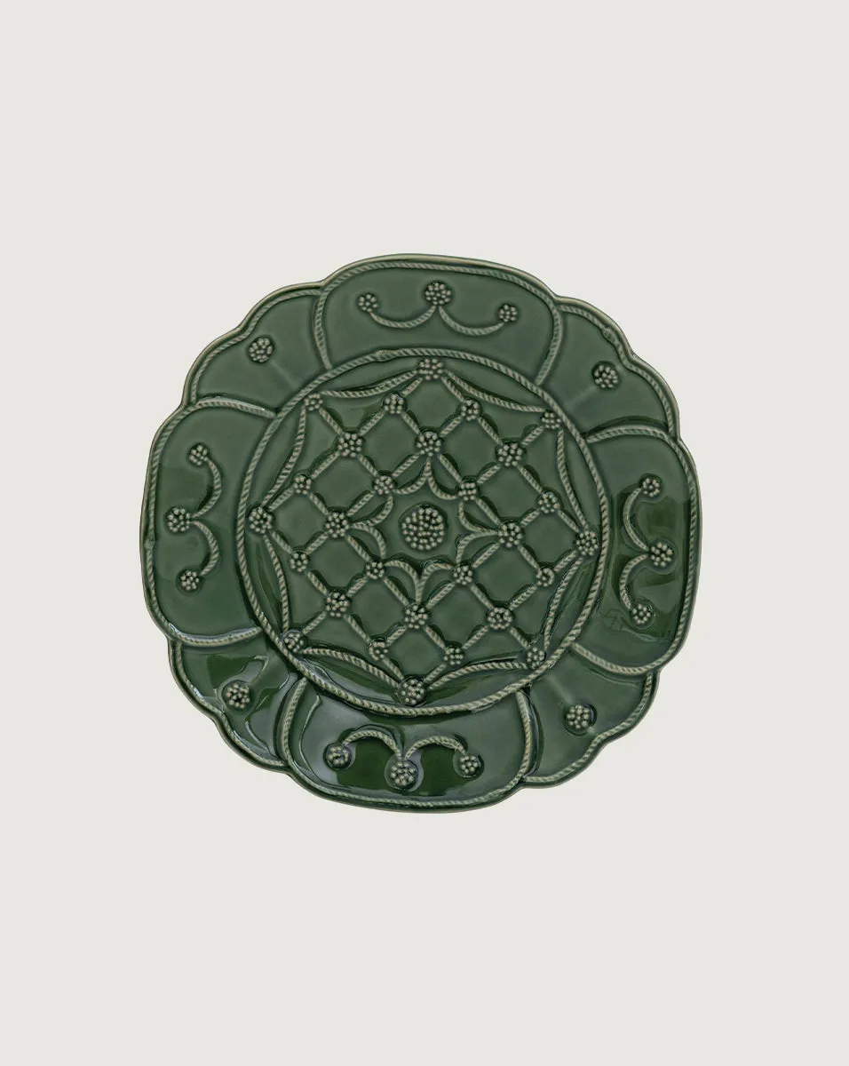 Jardins Du Monde Green Party Plate (Set of 4)