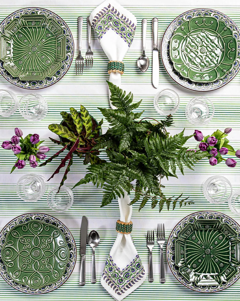 Jardins Du Monde Green Party Plate (Set of 4)