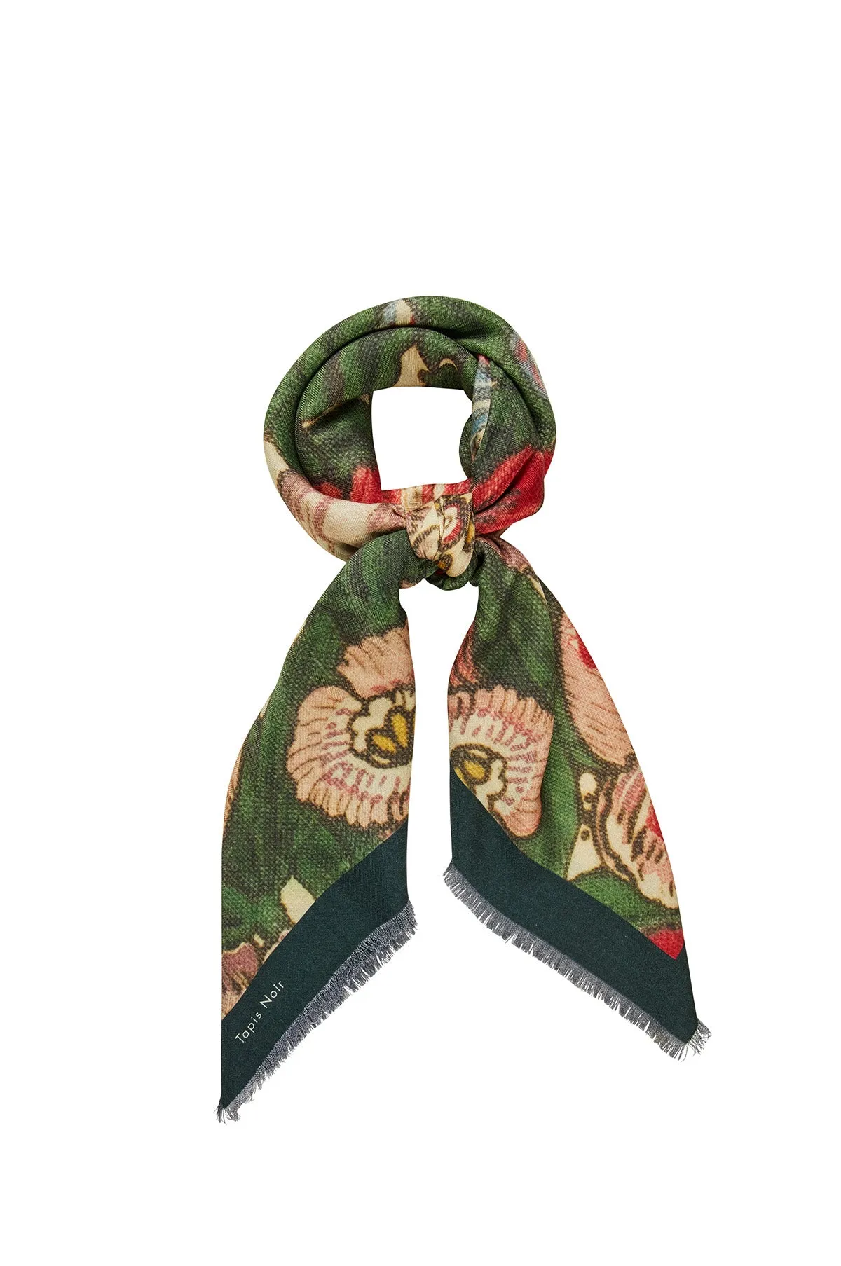 Large Green Bloom Scarf