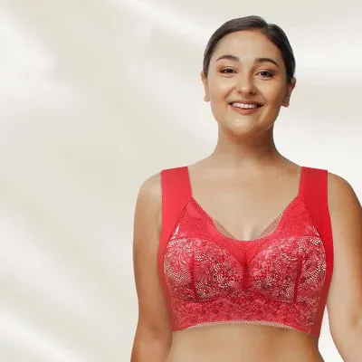 Last Day Buy 1 Get 2 Free-Plus Size Seamless Push Up Wireless Bra