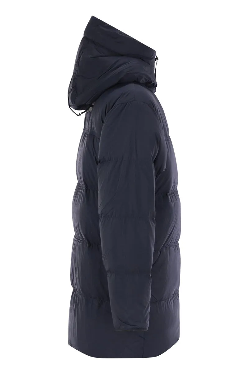 LAWRENCE - DOWN JACKET WITH BLACK LOGO