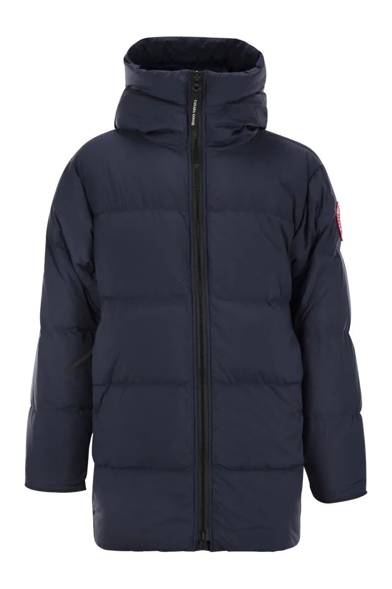 LAWRENCE - DOWN JACKET WITH BLACK LOGO