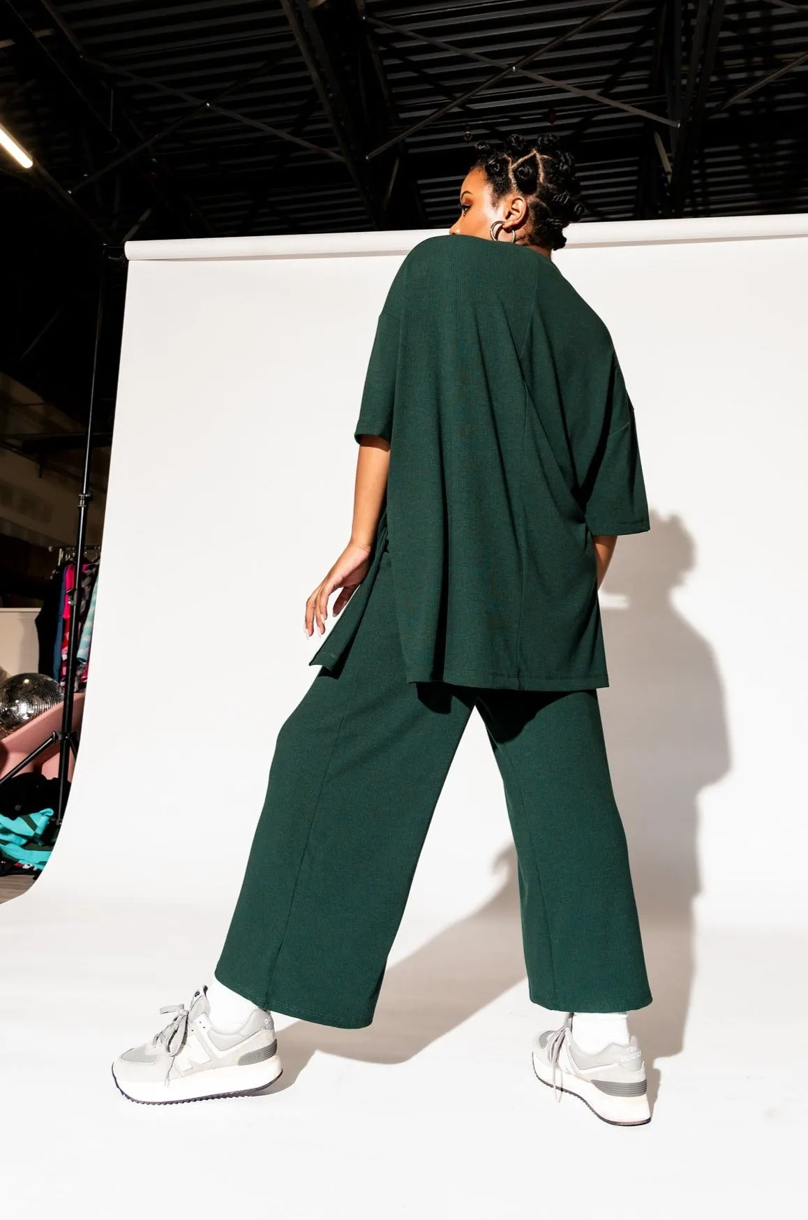 Lex Ribbed Playsuit in Emerald *RESTOCKED*