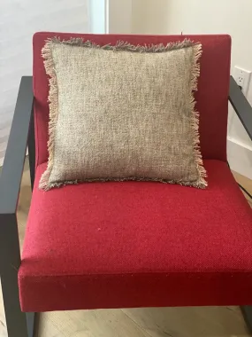 Linen Fringed Edge Pillow Sham