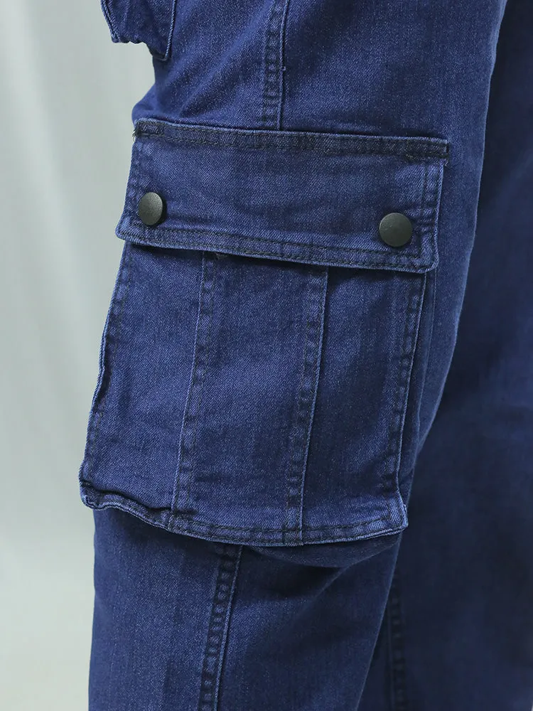 Luxe Denim Cargo Jogger for Men - ₹499
