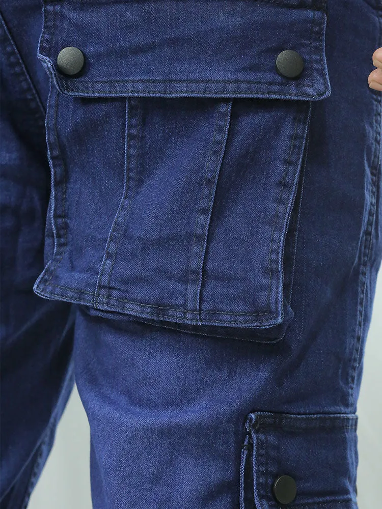Luxe Denim Cargo Jogger for Men - ₹499