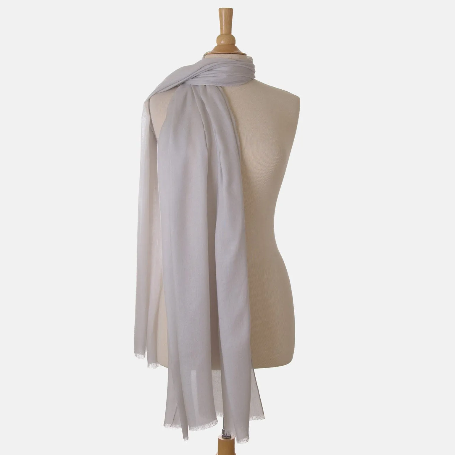 Manuela - Modal Cashmere Wrap - Silver Pearl