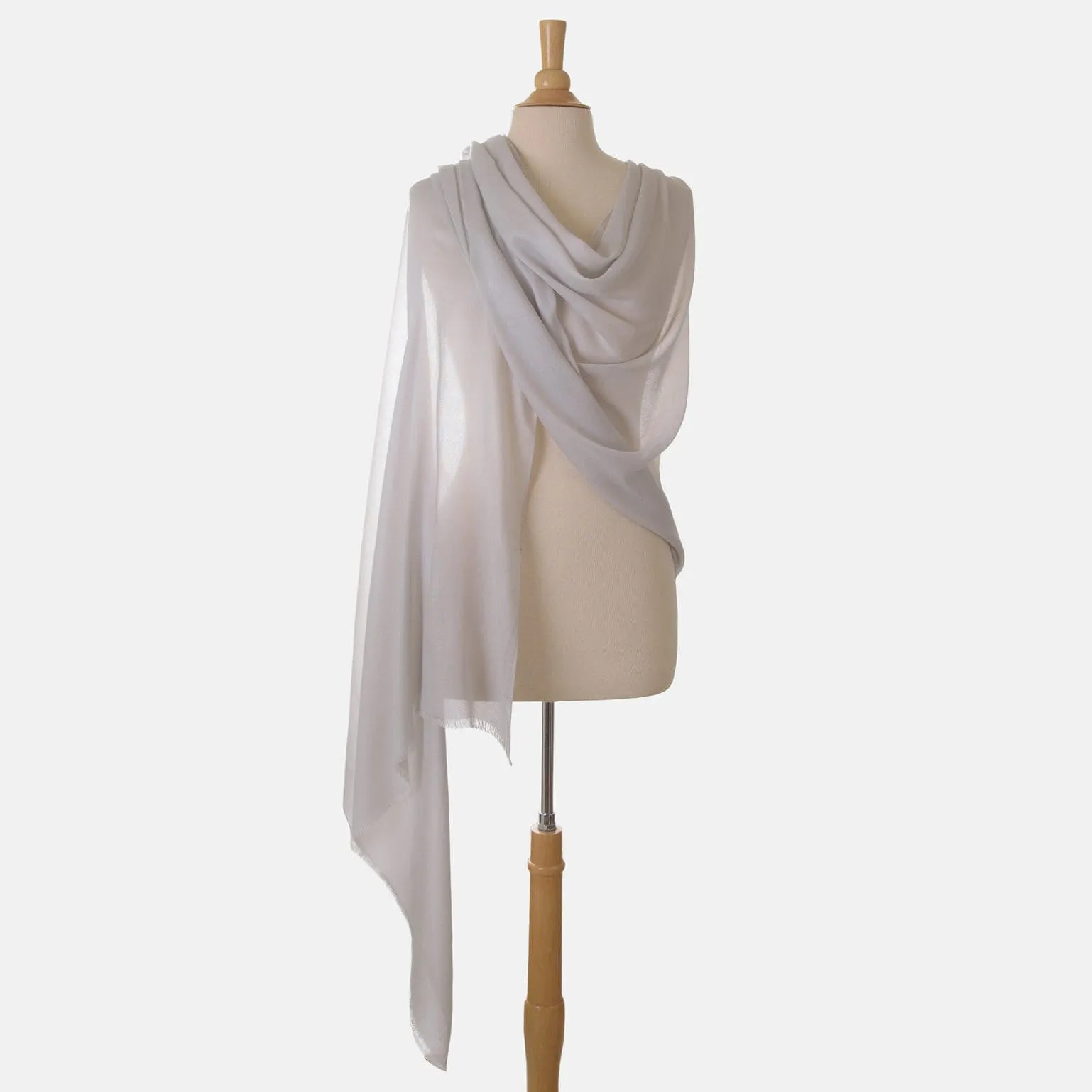Manuela - Modal Cashmere Wrap - Silver Pearl