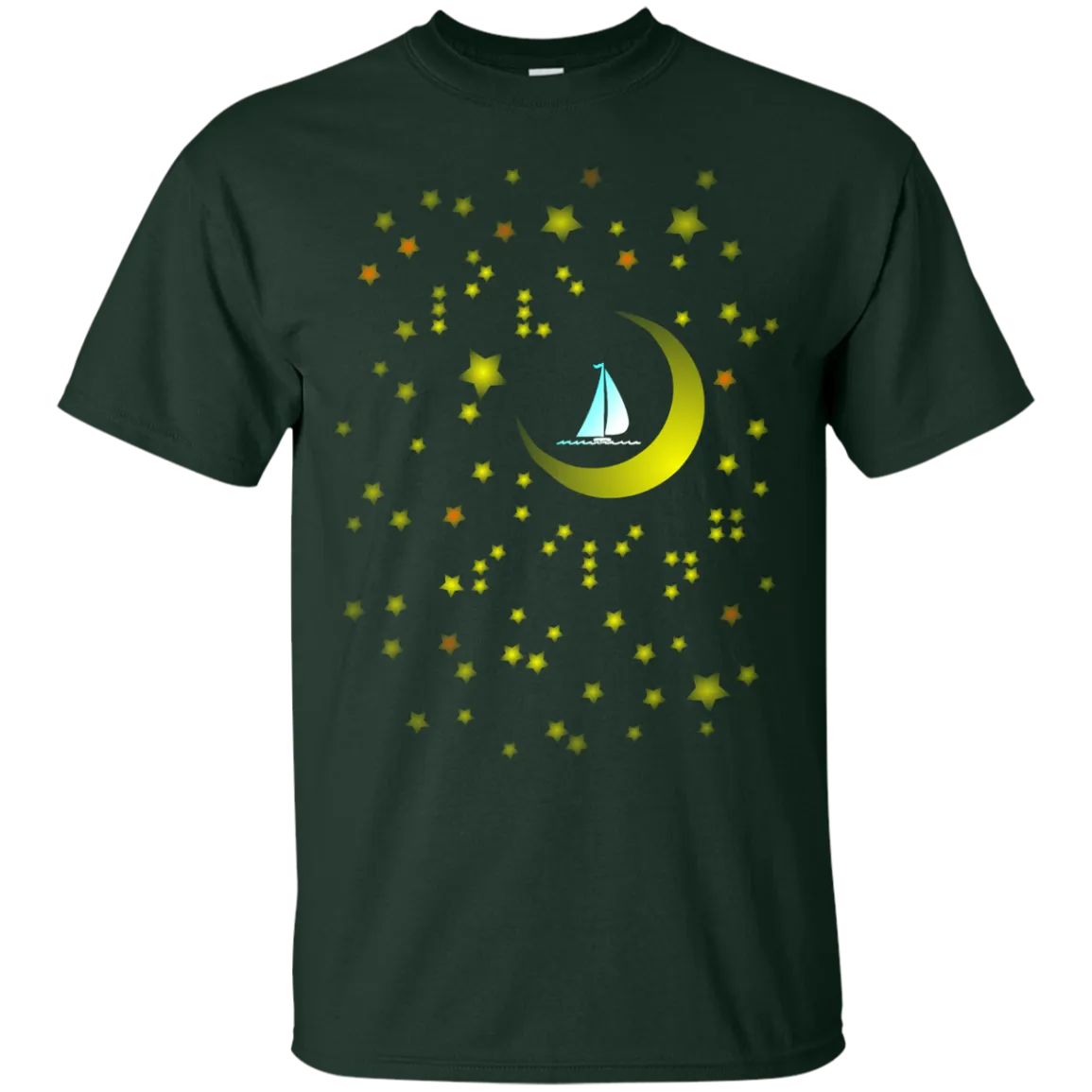 Moon Sailing on G200 Gildan Ultra Cotton T-Shirt
