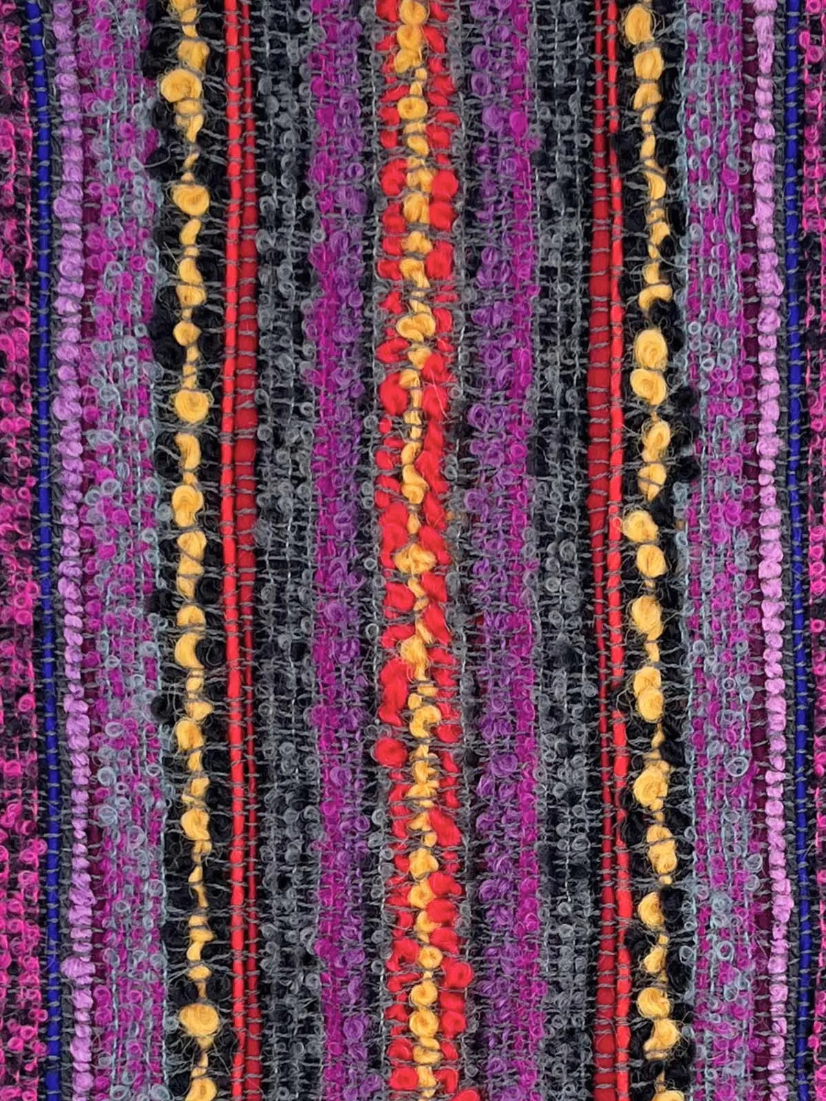 NEW! Fringe Alpaca Scarf - Boucle - Berry