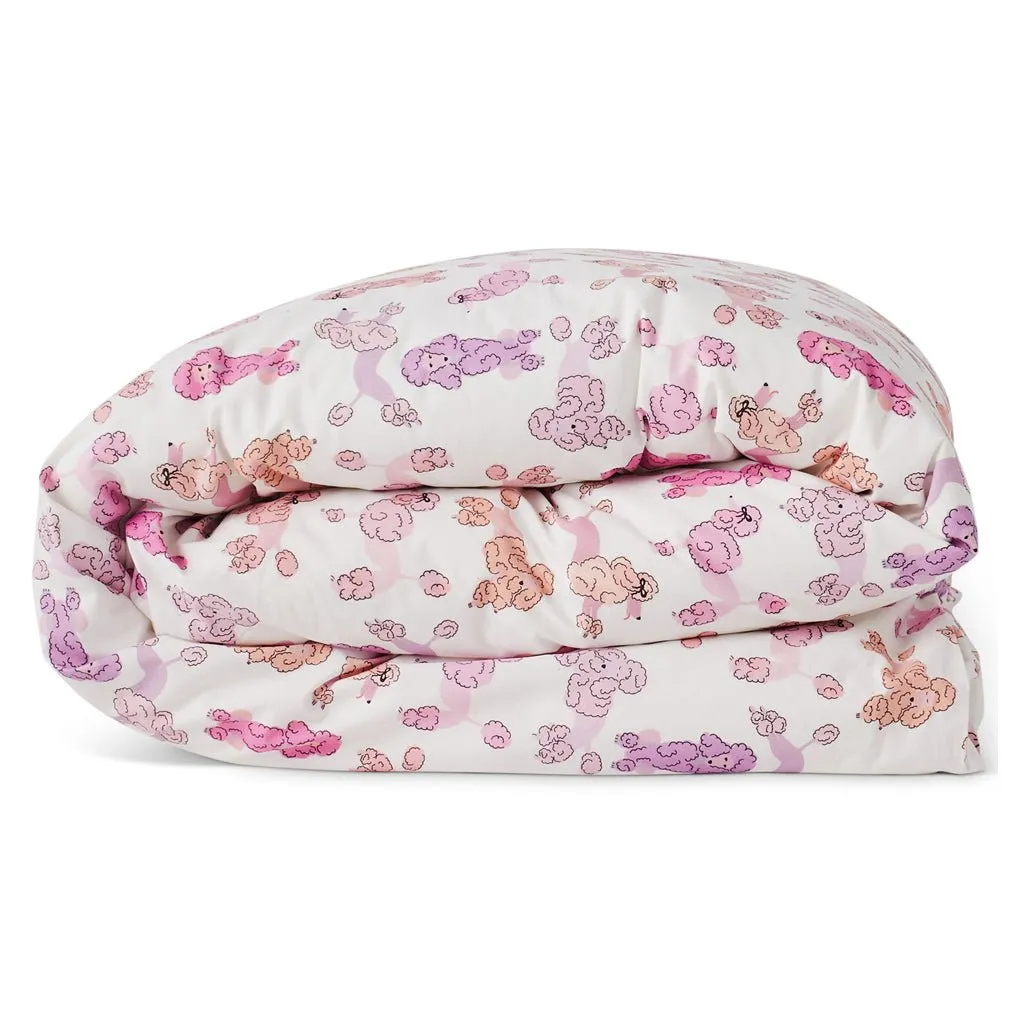 Pink Poodle Organic Cotton Quilt Cover