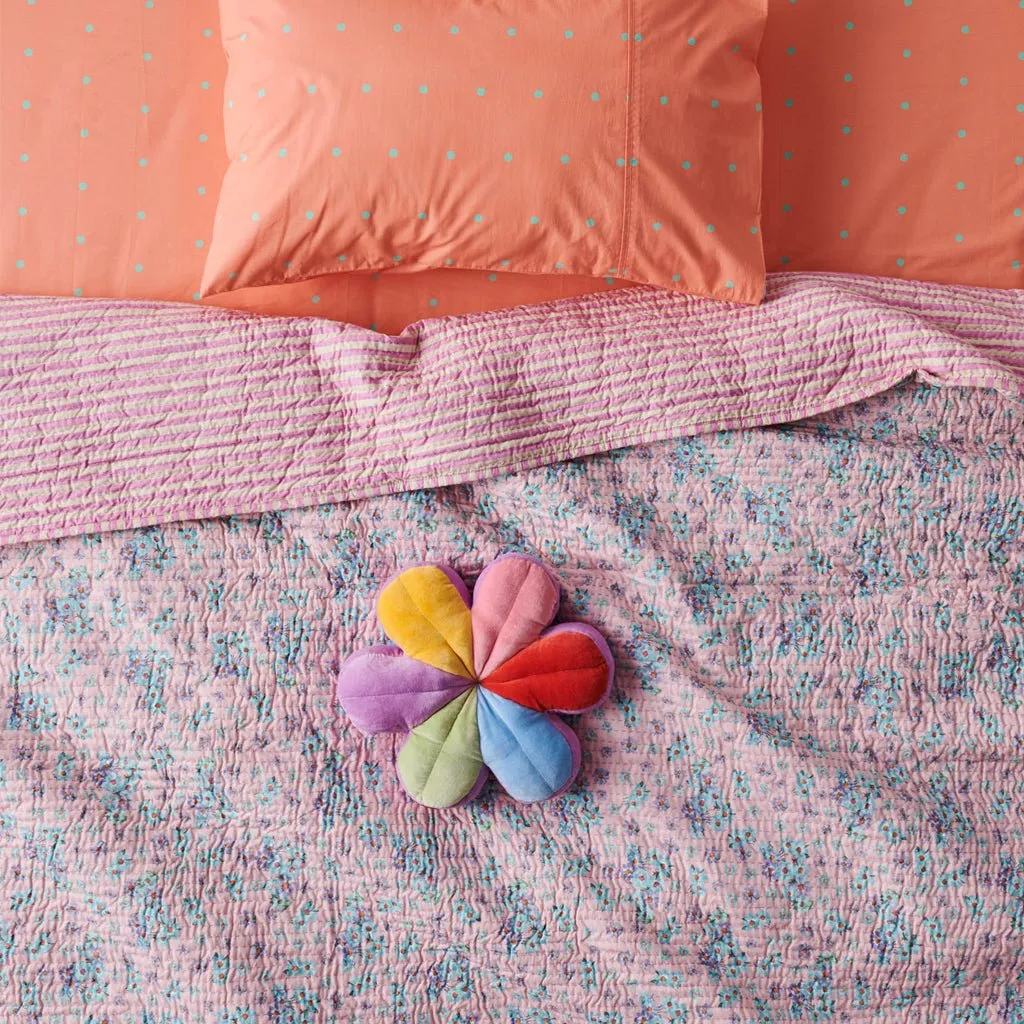 Pink Poodle Organic Cotton Quilt Cover