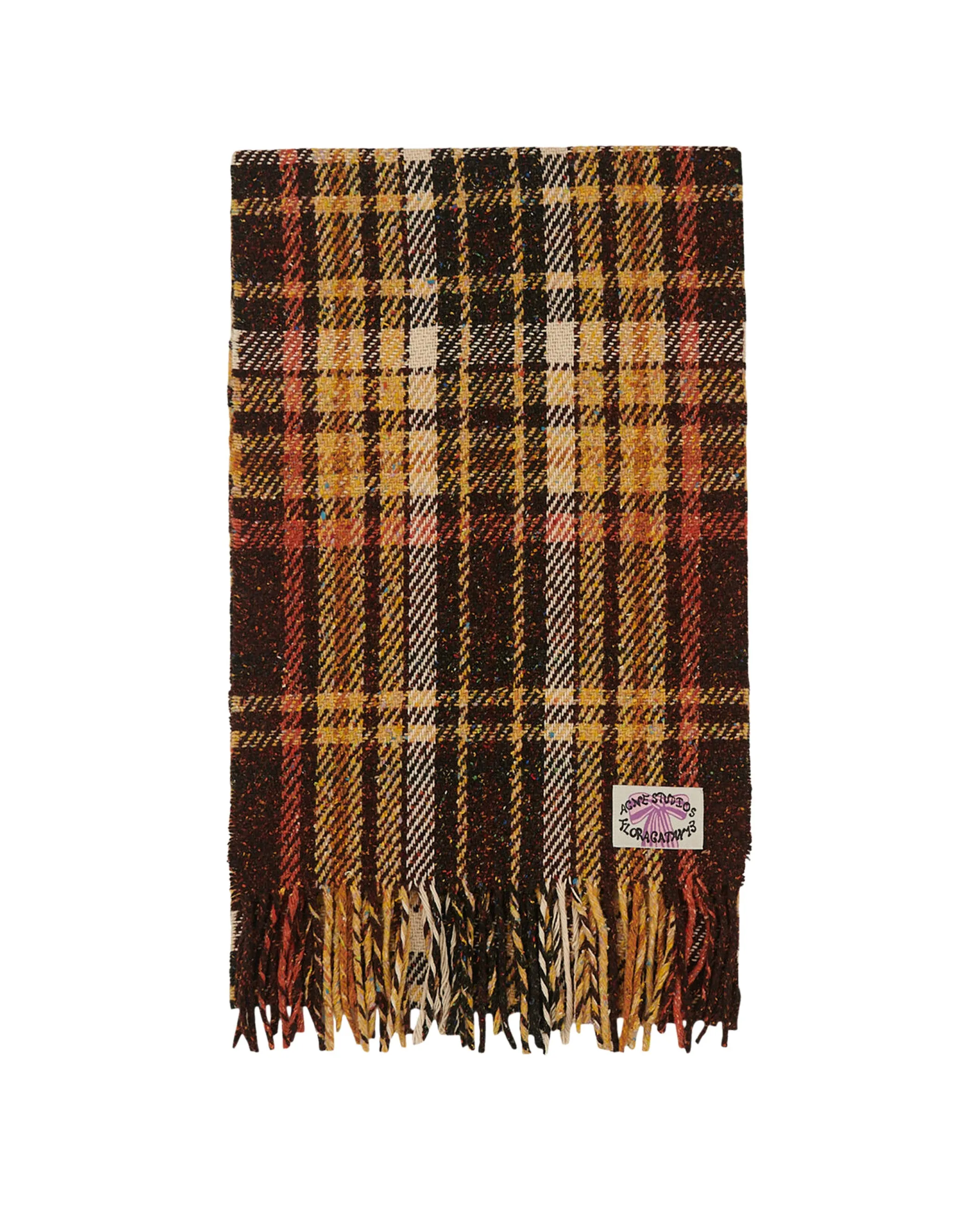 Plaid Fringe Scarf