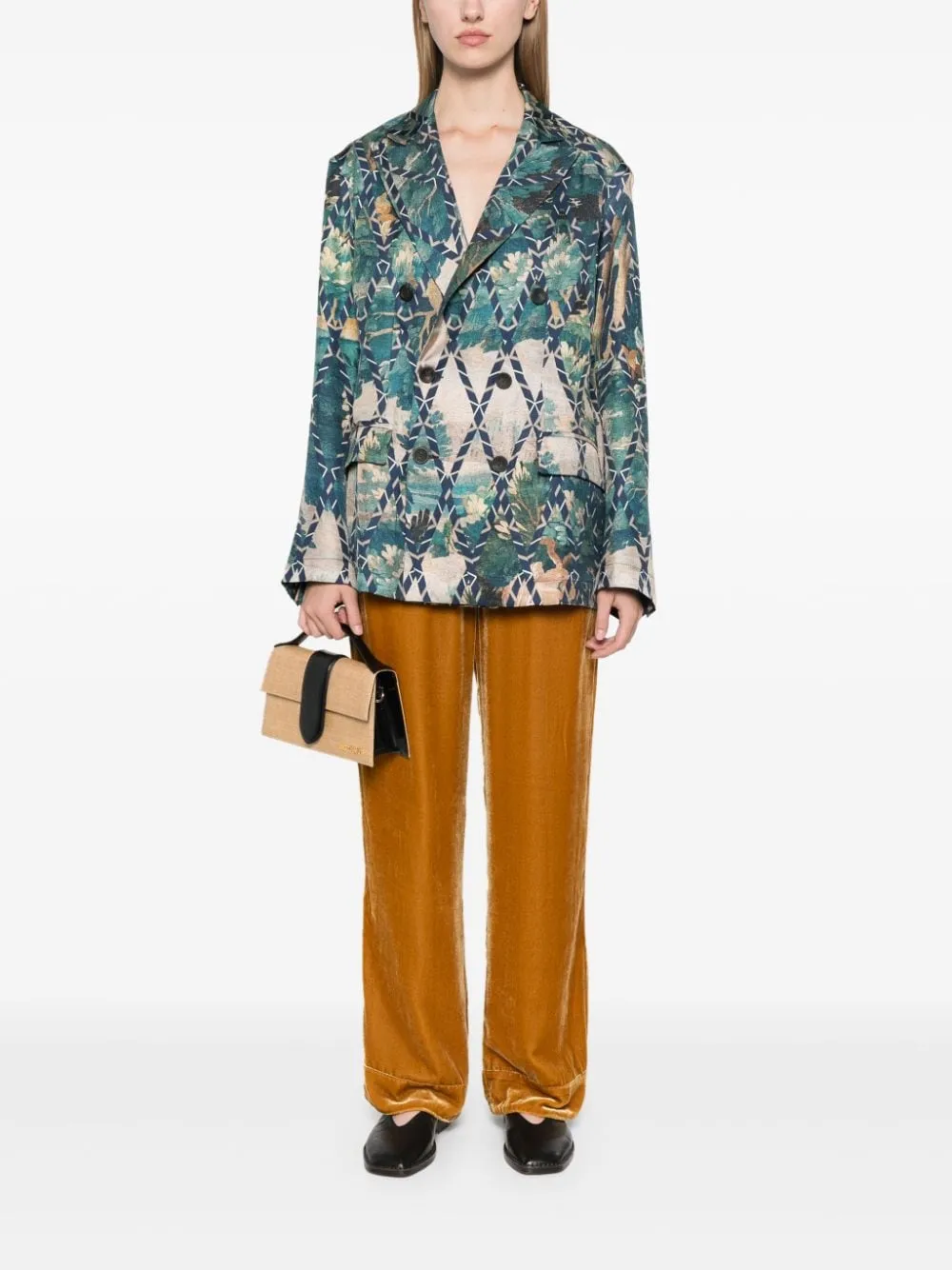 PRINTED SILK JACKET