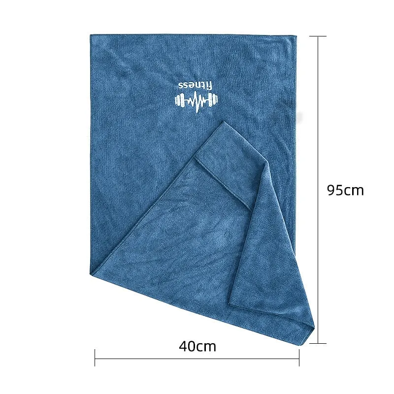 Quick-Drying Microfiber Beach Towel for Gym, Yoga, Swimming, and Fitness - Cooling, Non-Slip, Perfect for Beach, Running, and Sports - 40cm x 95cm