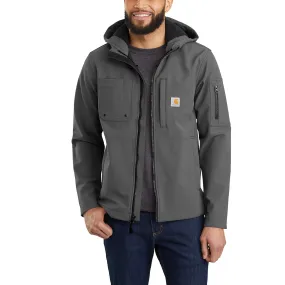 Rain Defender® Relaxed Fit Midweight Softshell Hooded Jacket - 1 Warm Rating