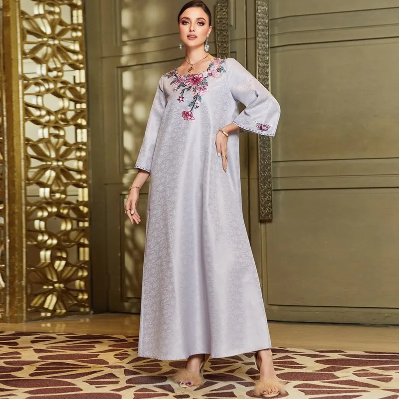 Robe Muslim Dress Islamic Clothing National Dubai Abaya Kaftan